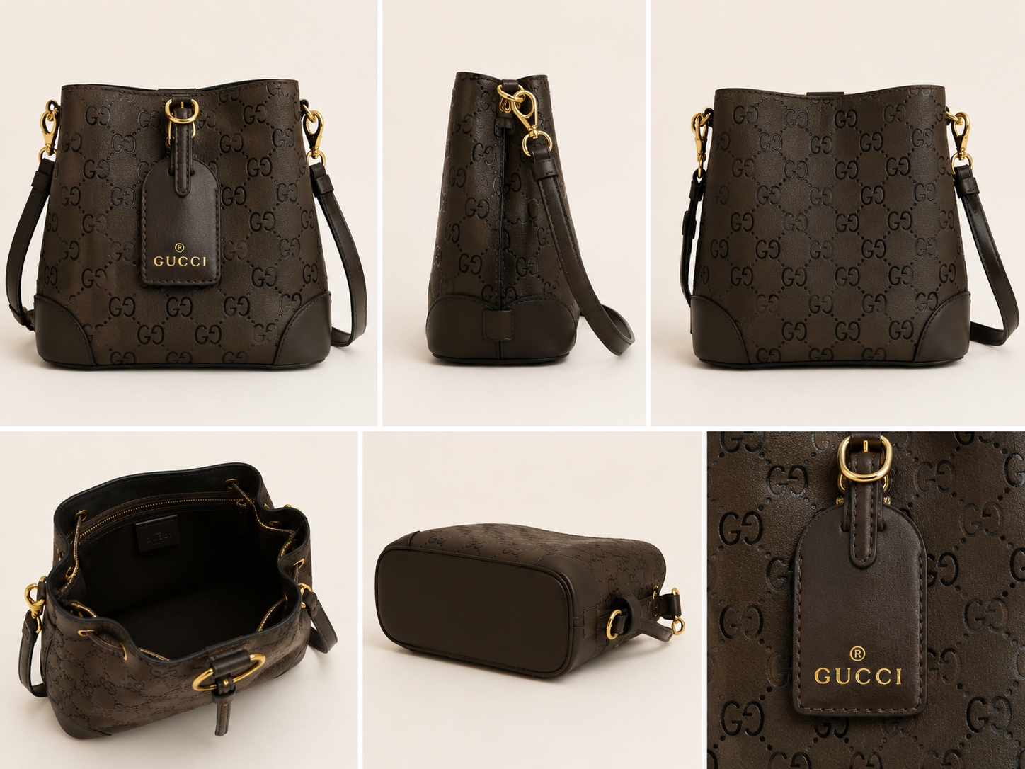 Mini Monogram Bucket Crossbody Bag