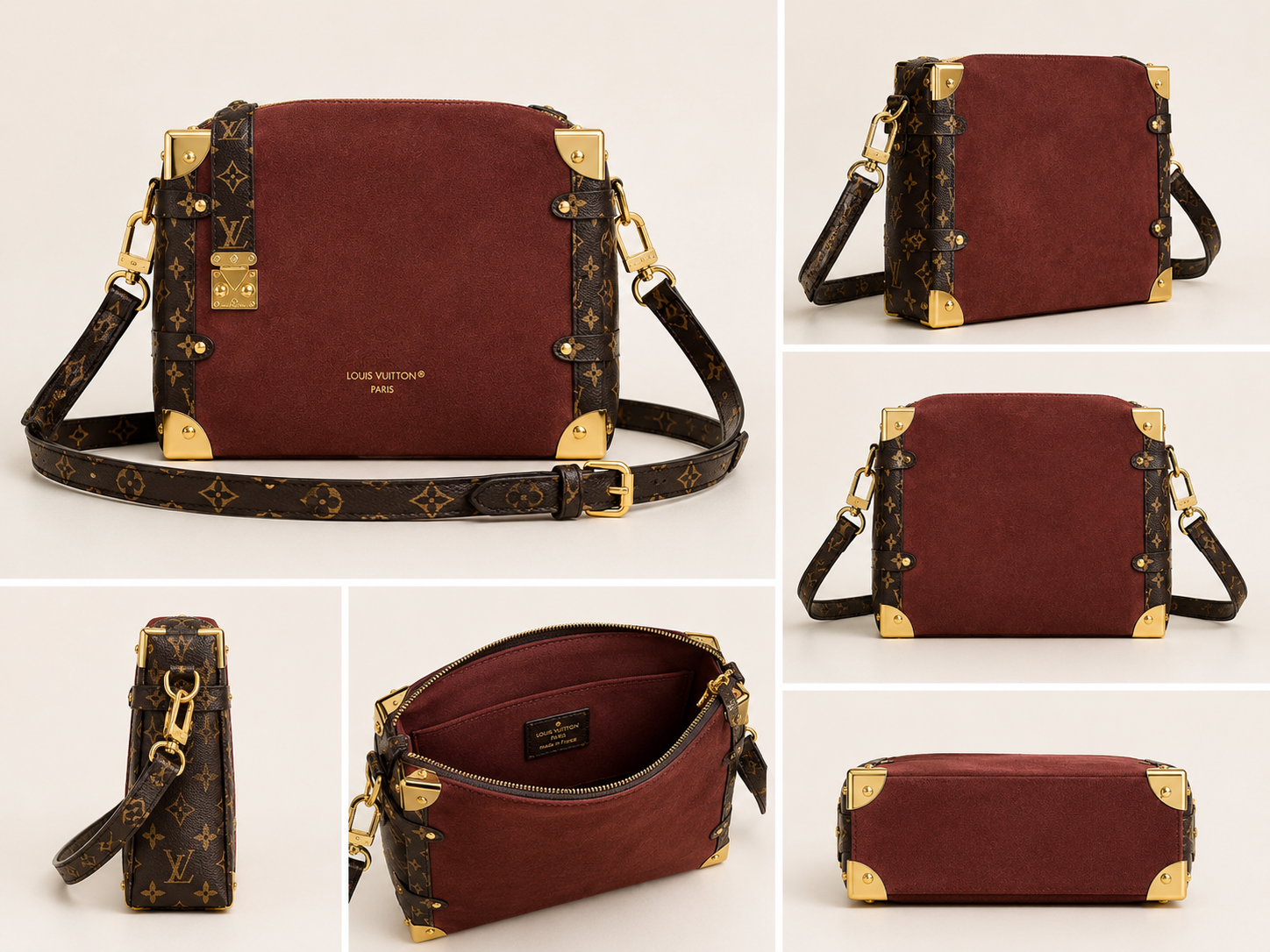 Vintage Trunk Inspired Crossbody Bag